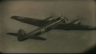 Ju 88 Bombers on Mission w Bf 109 Escort Spitfire Shot Down WW2 Aerial Combat Video w Sound [upl. by Port]