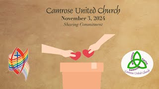 Camrose United Church Worship for November 3 2024 [upl. by Yuk]