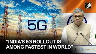 India’s 5G rollout is among the fastest in the world Ashwini Vaishnaw [upl. by Aicilra]