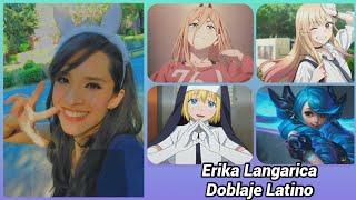 Personajes con la voz de Erika LangaricaDoblaje Latino [upl. by Ardnik664]