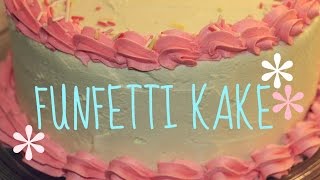 Hvordan lage FUNFETTI KAKE [upl. by Enatan]