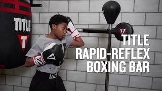 TITLE RapidReflex Boxing Bar Tri Bag  TITLE Boxing  Best Freestanding Reflex Bag Workout [upl. by Naghem]