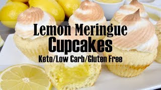 Lemon Meringue Cupcakes  Keto Low Carb amp Gluten Free [upl. by Byrn]