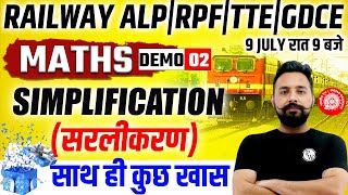 SIMPLIFICATION MATHS MARATHON  NUMBER SYSTEM MATHS FOR RAILWAY ALP  DEMO 2  MATHS BY RAHUL SIR [upl. by Montford]