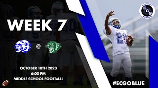 ECS MS Football Week Seven  Ellwood City  Riverside  RivEll Cup 101823  600 PM [upl. by Aisetra]