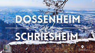 Tops sights to see in Dossenheim and Schriesheim Germany A snowy day in winter of 2020 [upl. by Sueddaht367]