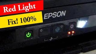 Two Method To Fix Epson Red Light Blinking L220 L360 L800 All Model [upl. by Gulgee]