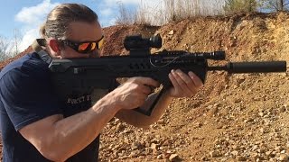 Suppressing IWI Tavor w Silencerco SpecWar 556 [upl. by Daahsar11]