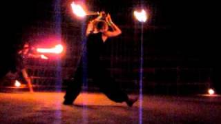 Fireswords and firestaff Spark Circus performance [upl. by Haikezeh]