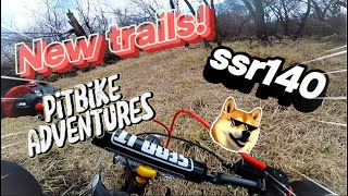 Pitbike adventures New trails ssr140 [upl. by Ellerrad]