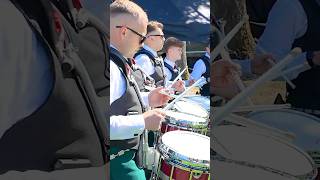 St Laurence OToole pipeband drumcorps in scotland 2024 European Pipe Band Championships shorts [upl. by Brien226]