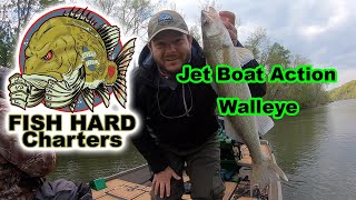 FISHHARD ep6  Jet Boat Action amp Walleye [upl. by Silvana]