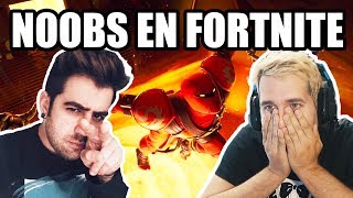 AURONPLAY Y PERXITAA  NOOBS EN FORTNITE [upl. by Okire]