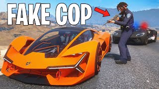 I Spent 24 Hours as a Fake Cop GTA 5 RP [upl. by Ainsworth527]