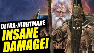 WIX amp GEO INSANE DAMAGE Slow CLAN BOSS BUILD UltraNightmare  RAID Shadow Legends [upl. by Pasahow]