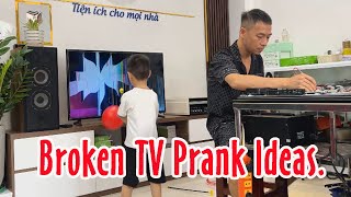 You Wont Believe These Broken TV Prank Ideas [upl. by Lynna]