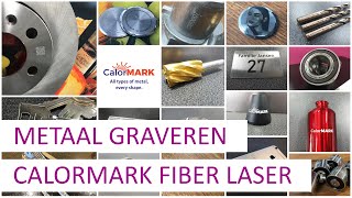 Metaal graveren en markeren met een fiber laser [upl. by Nagaer559]