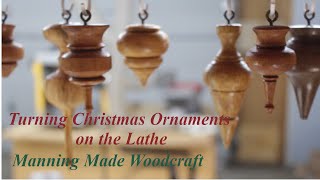 Turning Christmas Tree Ornaments on the Lathe [upl. by Granger329]