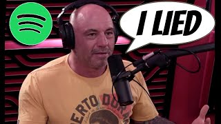 JOE ROGAN admits being CENSORED BY SPOTIFY after months of DENYING it [upl. by Ihcekn]