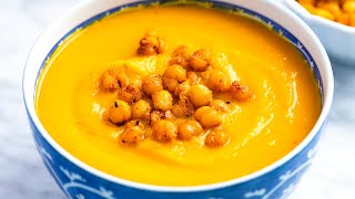 Easy Roasted Butternut Squash Soup Recipe [upl. by Hanway]