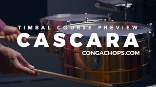 How to Play Cascara Variations on Timbales  Timbal Lesson  CongaChopscom [upl. by Ellerud]