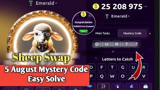 Sheep swap mystery code today 5 august easy solve [upl. by Chessy]