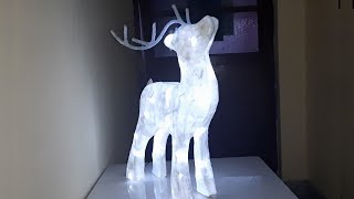 RENO NAVIDEÑO  Reno de papel economico resistente  CHRISTMAS REINDEER Paper reindeer sturdy [upl. by Artaed]