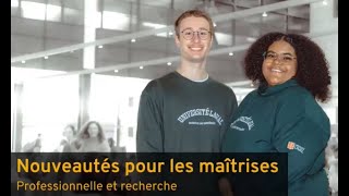 Nouveautés dans les programmes de maîtrise en sciences infirmières de la FSIULaval [upl. by Llatsyrc]