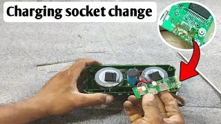 Bluetooth speakers charging socket change  BT speaker repair [upl. by Eiramlehcar]