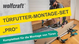 TürfutterMontageSet quotProquot Komplettset für die Montage von Türen  wolfcraft [upl. by Eixid]