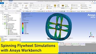 Structural Analysis of Spinning Flywheel with Ansys Workbench [upl. by Trela]