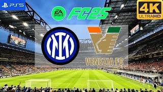 FC 25  Inter vs Venezia  Italia Serie A 2425  PS5 4K60 [upl. by Oirazan995]