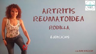 Artritis reumatoide en la rodillaejercicios sencillos movilidad [upl. by Afra]