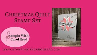 Christmas Quilt stamp set from Stampin’ Up [upl. by Reffotsirhc677]