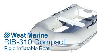 Compact RIB310 Folding Transom Overview [upl. by Ytomit60]