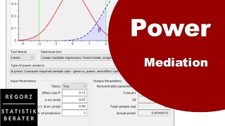 GPower für Mediationanalyse und dessen Alternative [upl. by Auqinehs285]