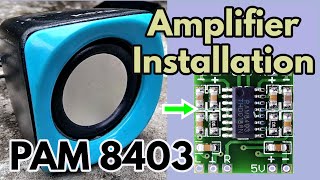 How to repair computer speakers  PAM 8403 [upl. by Harrak117]