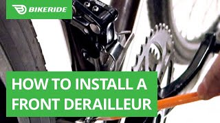 How to Install a Front Derailleur [upl. by Schoenberg406]