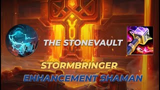 Stormbringer Enhancement Shaman POV  The Stonevault  TWW [upl. by Ekoorb]