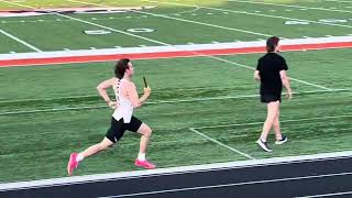 4x400M BRC Conference  Quinlan Andrews River Falls anchor [upl. by Brande956]