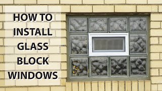 Clearly Secure Glass block Window Installation [upl. by Meredith52]