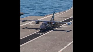 Insane Skill Pilot Takeoff from US Aircraft Carrier Mitsubishi MU22B Executive Black [upl. by Primaveria]