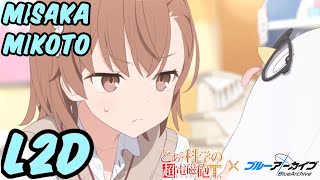 Blue Archive Misaka Mikoto L2D ENG SUB [upl. by Mirna]