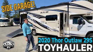 2020 Thor Outlaw 29S TOYHAULER with Side Garage [upl. by Dygal]