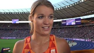 Dafne Schippers NED after the semifinals of the 200m [upl. by Eillam]