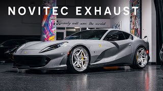 Nardo Grey 2018 Ferrari 812 Superfast on Anrky Wheels  Novitec Exhaust REVS [upl. by Leena]