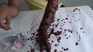 100 Blade cuts in the hand Viral  Rare video For everyone DEATHLESS LIFE Holloween Festival [upl. by Owena]