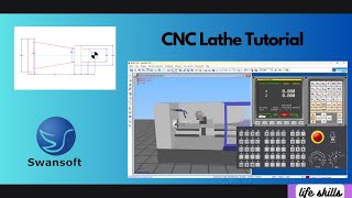 CNC Lathe Tutorial on SSCNC Simulation Software [upl. by Olyhs]