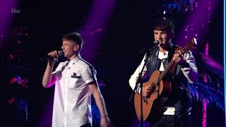 Sean and Conor Price sing quotCheap Thrills” ampComments X Factor 2017 Live Show week 2 Saturday [upl. by Ohs]