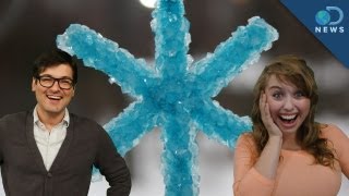 Make Your Own Crystal Snowflakes [upl. by Nednal641]